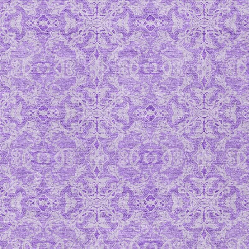 HomeRoots Medallion Transitional Rectangle Outdoor Rug