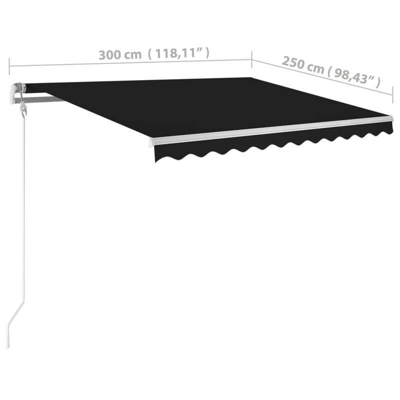 vidaXL Electric Awning Retractable Canopy Sunshade Shelter for Garden Porch