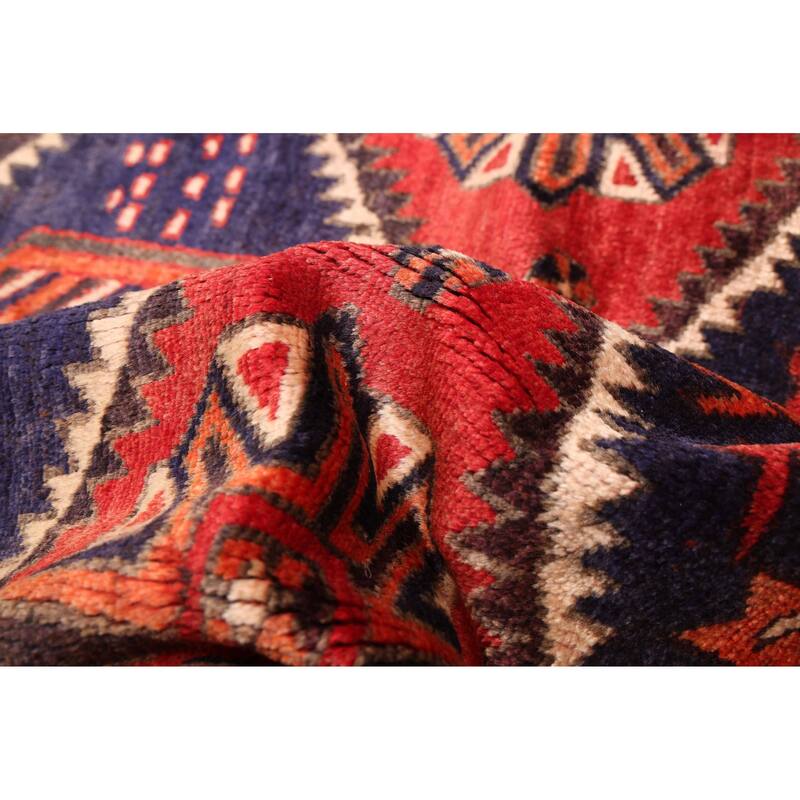 ECARPETGALLERY Hand-knotted Melis Vintage Red Wool Rug - 5'7 x 6'3