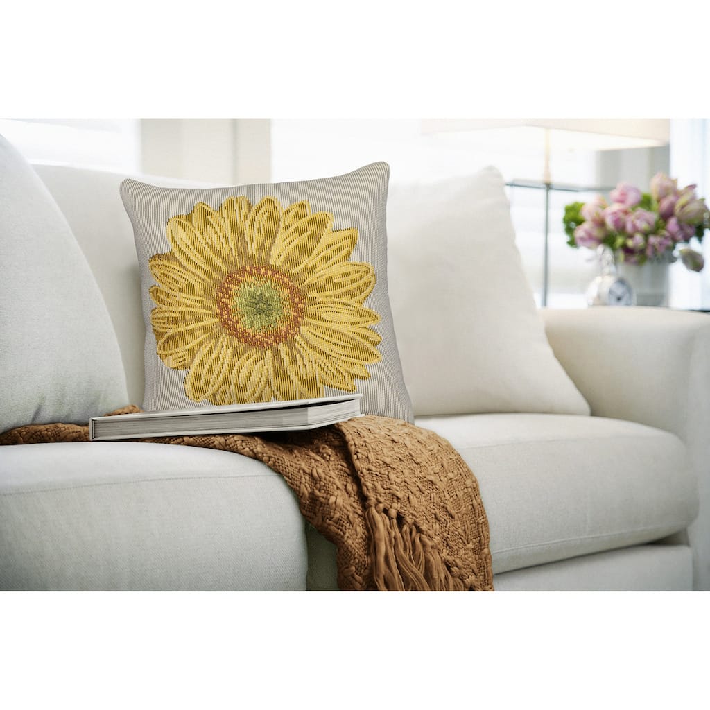 Liora Manne Marina Garden Flower Indoor/Outdoor Pillow
