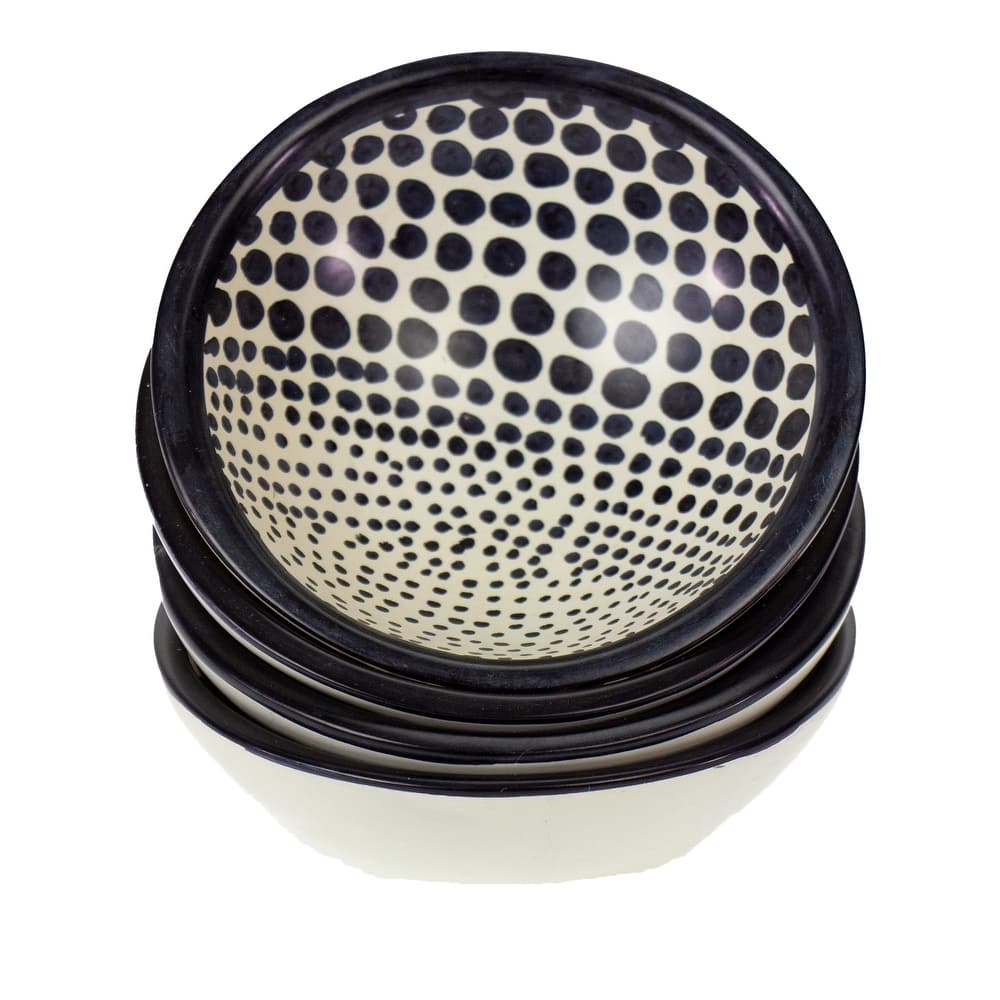 Soapstone Design Carved Dishes, Set of 4