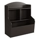 preview thumbnail 15 of 18, Kids 3-Tier Toy Storage Organizer Kids Bookshelf Toy Shelf Brown