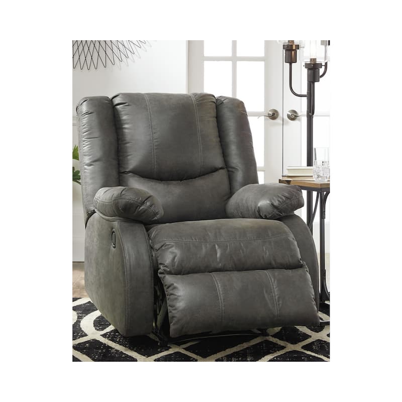 Bladewood Gray Contemporary Zero Wall Recliner - Slate