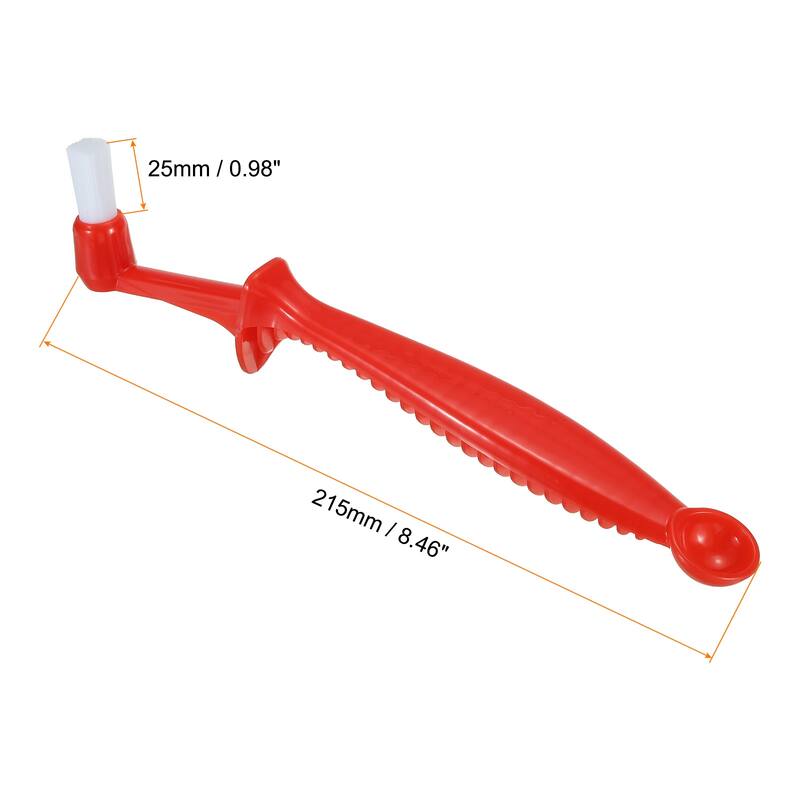 Espresso Machine Brush, 2 Pcs Coffee Cleaning Tool for Coffee Grinder, Red - Red