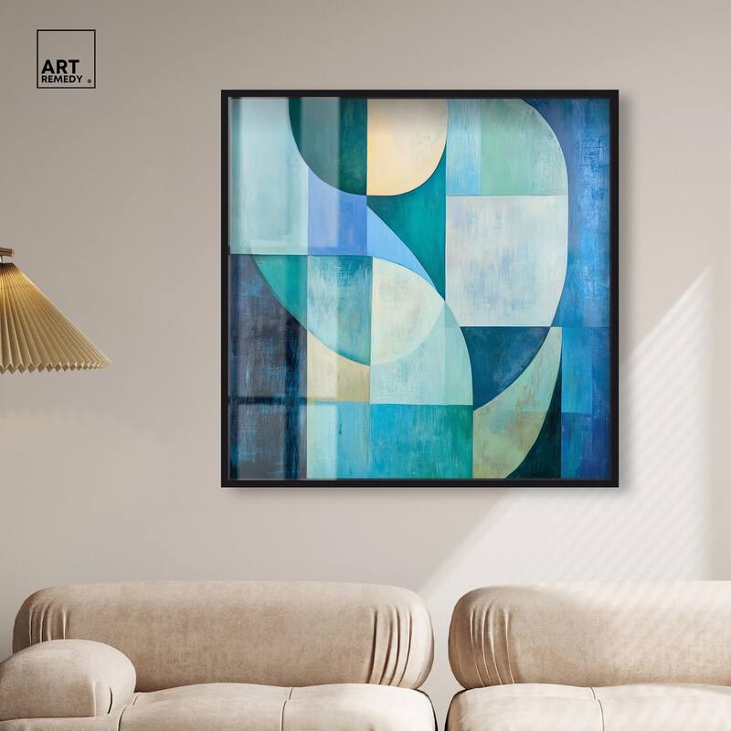 Color Blocks I Shadowbox by Art Remedy