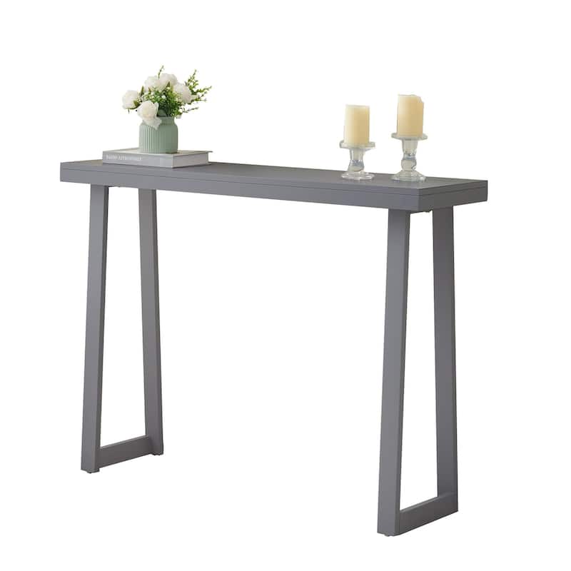 Claude Collection Wood 36" Modern Console Table with Shelf