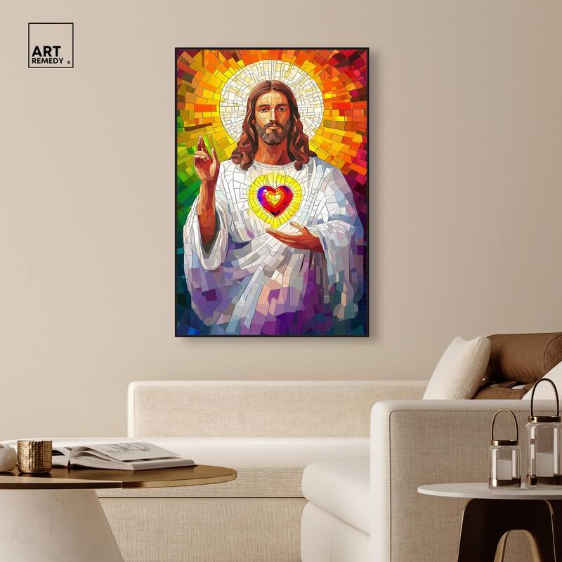 Blocks of Benediction I Canvas by Art Remedy