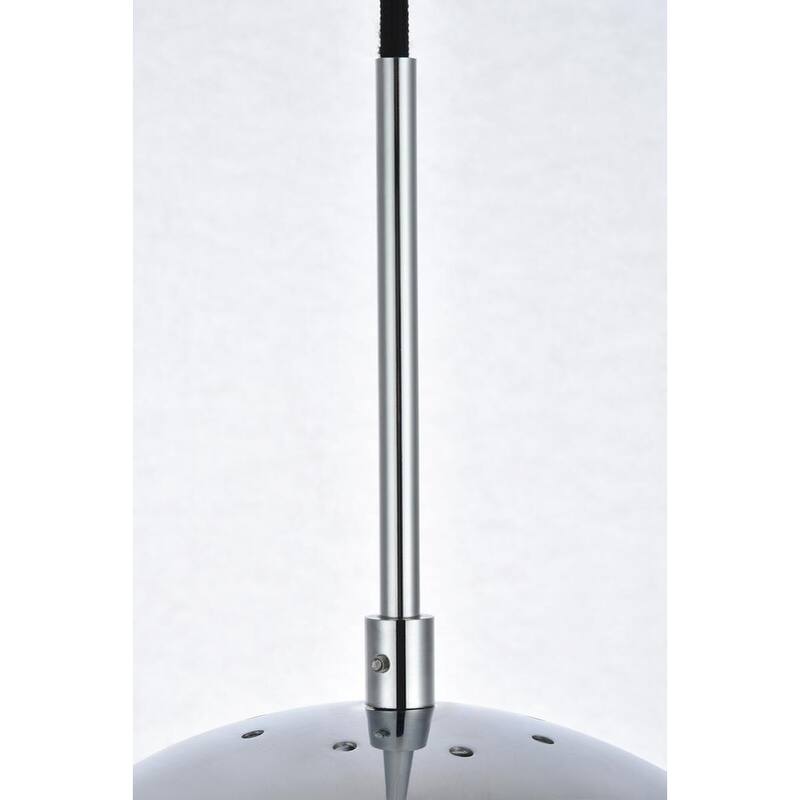 1-Light Frosted White Glass Pendant