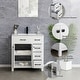 preview thumbnail 89 of 143, Modern Bathroom Vanity with Sink & Faucet Storage Cabinet Set
