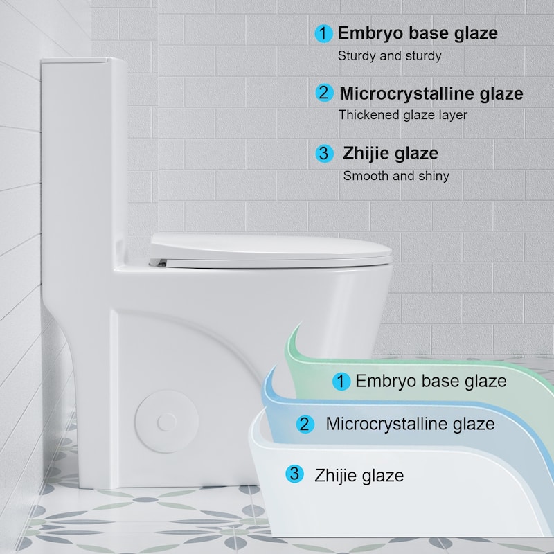 One Piece Elongated Toilet Tornado Flush. ADA Comfort Height 16.25 Inch. Dual Flush 1.1 1.6 GPF. MAP 1000g