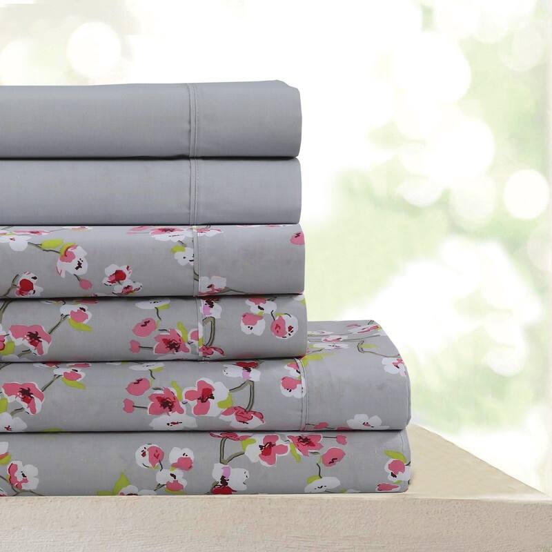 Emma Beverly Hills 400 Thread Count Egyptian Quality Cotton Sheets Set with Bonus Pillowcases