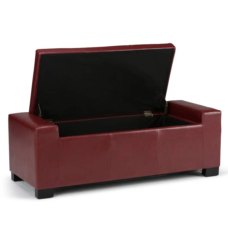 WYNDENHALL Santa Fe 51 inch Wide Contemporary Rectangle Storage Ottoman