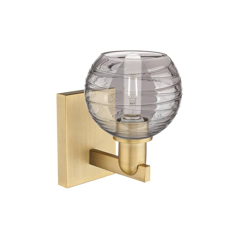 Innovations Lighting Downtown Urban - Athens Deco Swirl - 1 Light 6" Wall-mounted Sconce