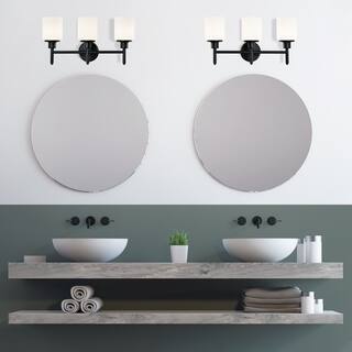 Aubrey Transitional 3-Light Indoor Bathroom Vanity Light