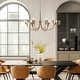 preview thumbnail 4 of 14, Modern Gold 12-Light Classic Candle Chandelier for Dining Living Room - D 36.2" x H 21.2"