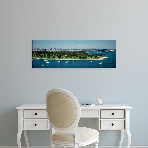 Easy Art Prints Panoramic Images's 'Bridge across a bay, Coronado Bridge, San Diego, California, USA' Canvas Art
