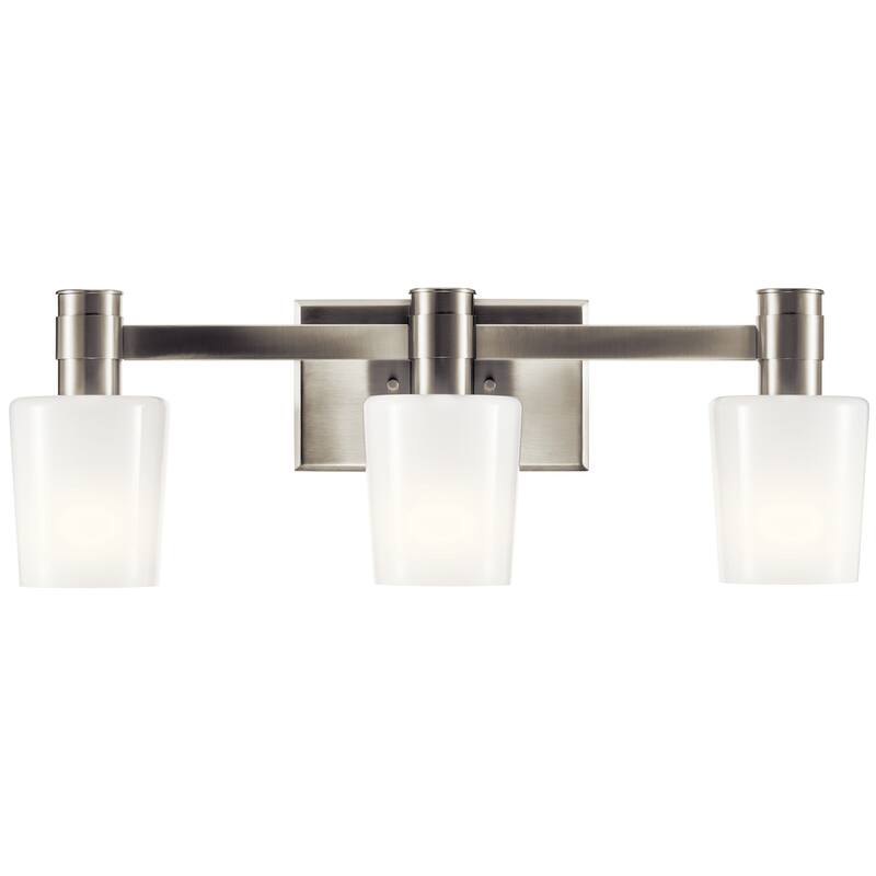 Adani 24 in. 3-Light Bathroom Vanity Light with Opal Glass