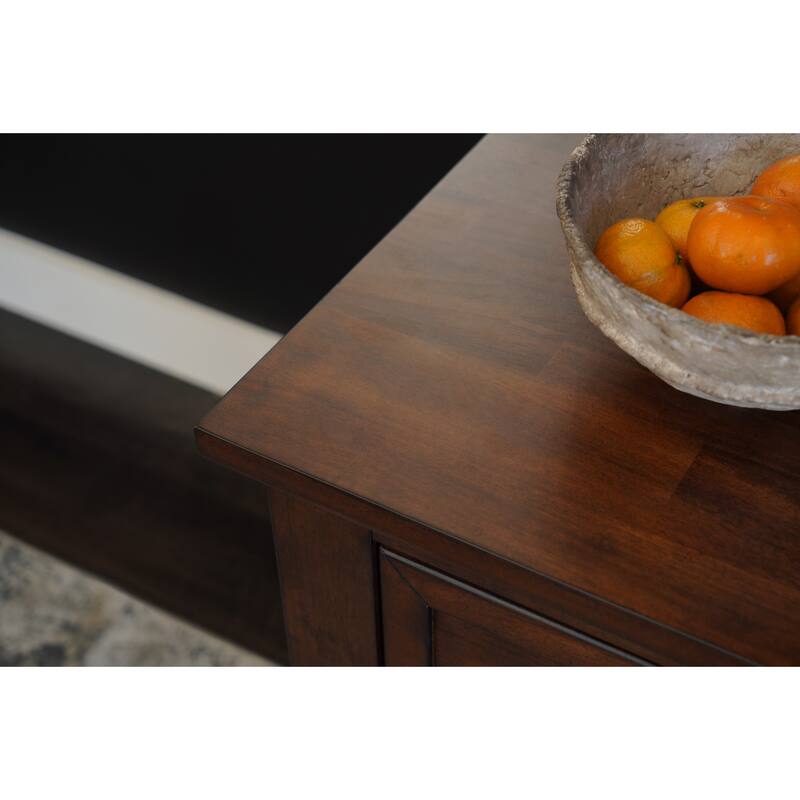 Abbyson Theo 54 Inch Wood Server