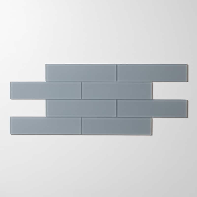 2 in. x 8 in. Glass Subway Wall Tile