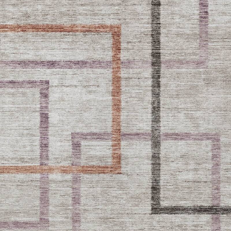 HomeRoots Geometric Transitional Rectangle Outdoor Rug