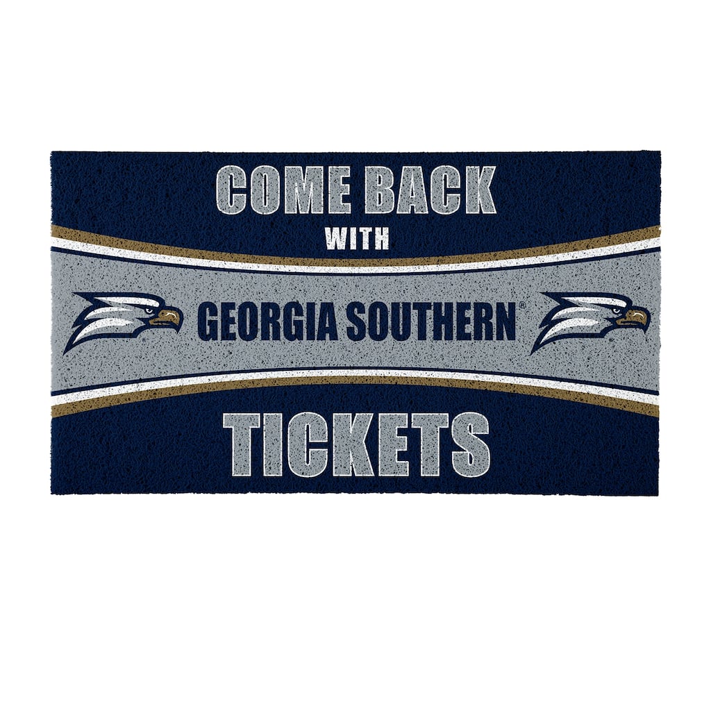 University of Nevada 28 in. x 16 in. PVC "Come Back With Tickets" Trapper Door Mat