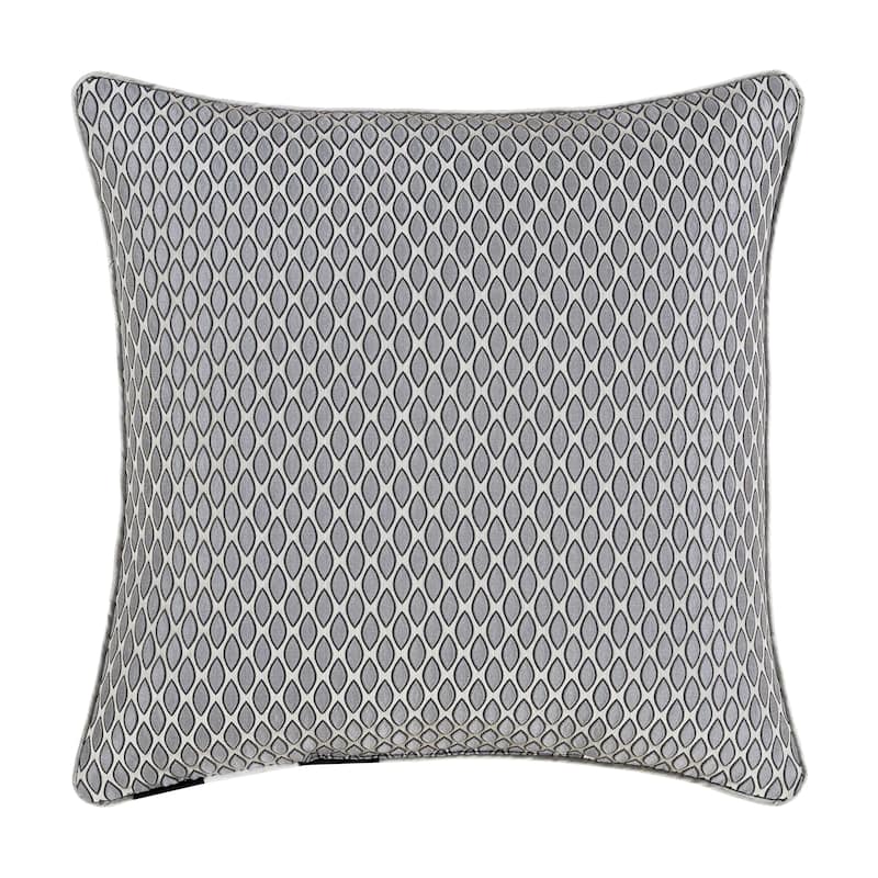 Bolero Pewter 20" Square Decorative Throw Pillow