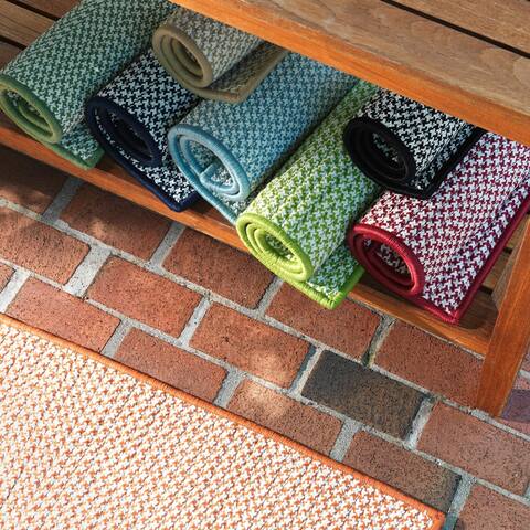 Houndstooth Tweed Outdoor/Indoor Doormats