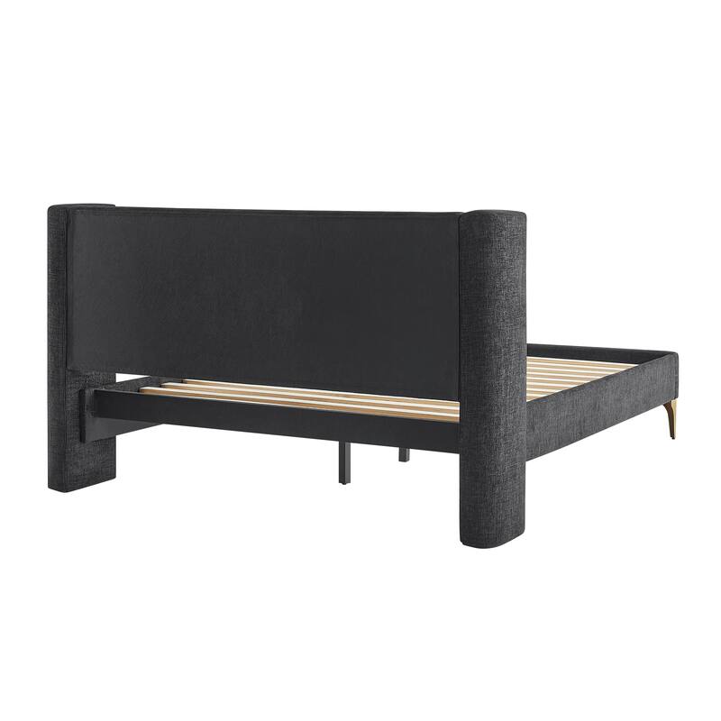 Stanford Upholstered Wingback Bed