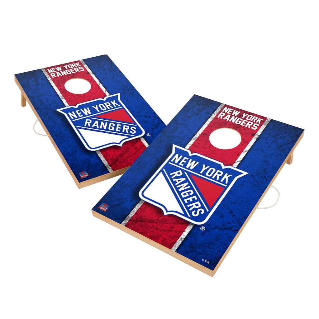Vintage New York Rangers NHL Regulation 2x4 Cornhole Set