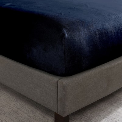 Swift Home Cozy Soft Velvet-Like Microplush Flannel Fitted Sheet