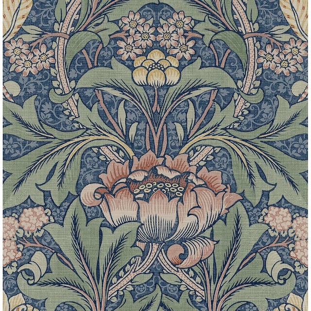 NextWall Morris Flower Peel and Stick Wallpaper | Overstock.ca