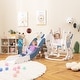preview thumbnail 7 of 17, 4-in-1 Kids Slide and Swing Set with Basketball Hoop - 73" x 59" x 36" (L x W x H) Blue