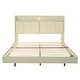 preview thumbnail 6 of 8, Queen Size Floating Platform Bed with Storage, Night Light and USB Charger