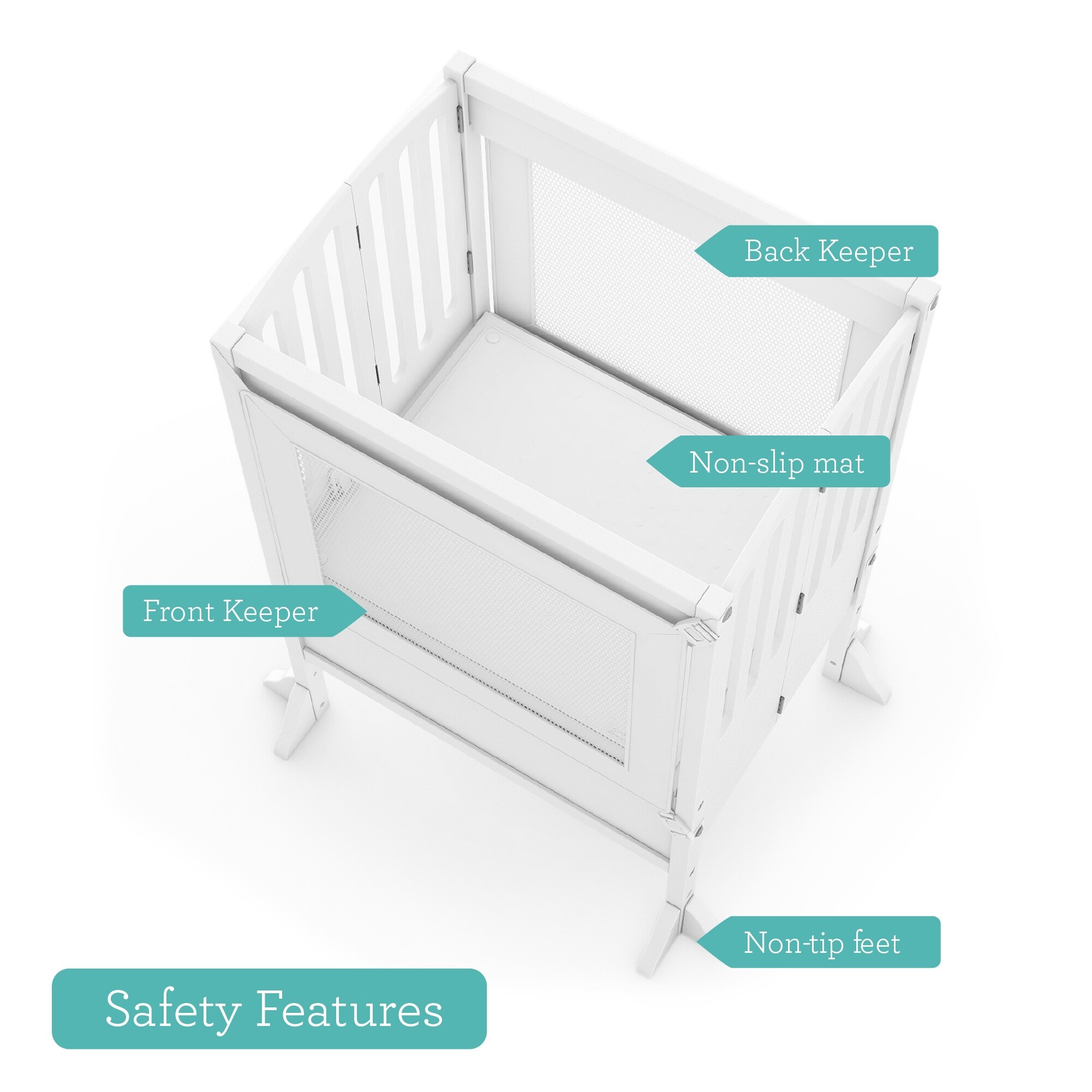 Guidecraft contemporary shop kitchen helper white