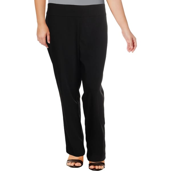 womens plus pull on dress pants