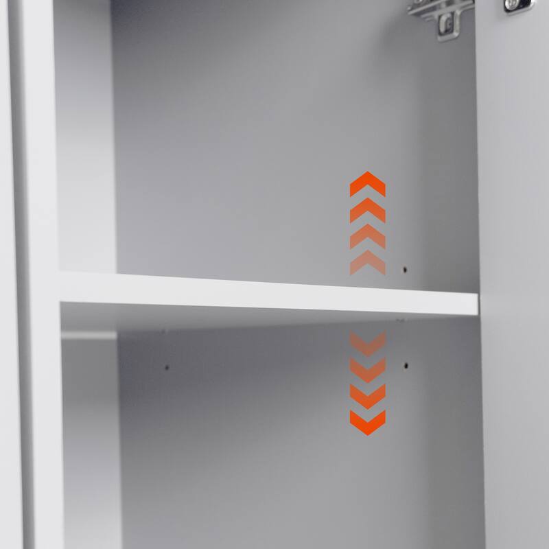 Anmytek Walnut Rolling Kitchen Island Cart Storage Cabinet with Stainless Steel Top,Spice Rack , Towel Rack