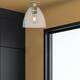 Option Brushed Brass / Clear Shade