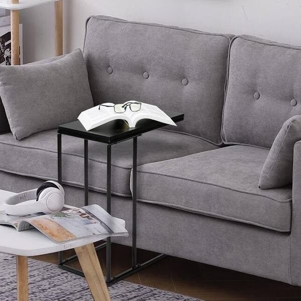 Snack Side Table C Shaped End Table For Sofa Couch And Bed On Sale Overstock 30693566 Mdf