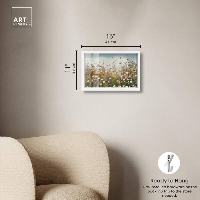 Glimmering Glade Garden III Shadowbox by Art Remedy