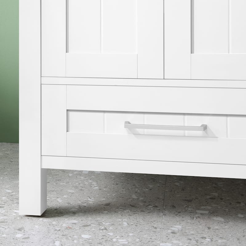 Ove Decors Kansas 24" Bathroom Vanity Top and Backslplash, White
