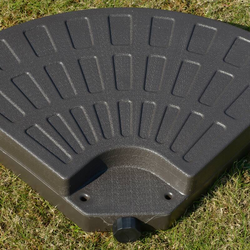 Outsunny Outdoor Patio Cantilever Umbrella Base Weights with Build-In Carry Handles and Fill with Either Sand or Water