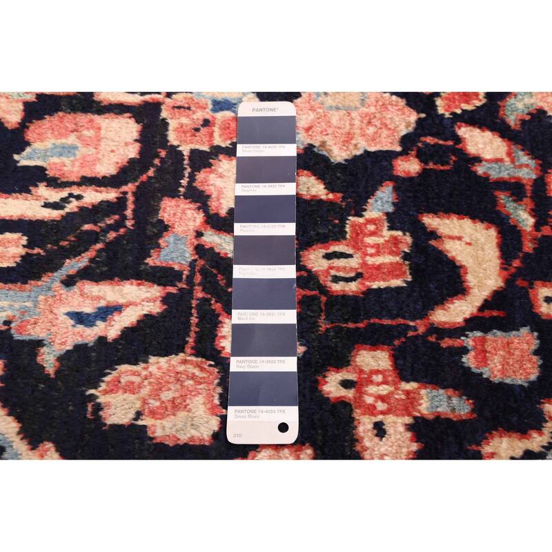 ECARPETGALLERY Hand-knotted Anadol Dark Navy Wool Rug - 4'1 x 9'2