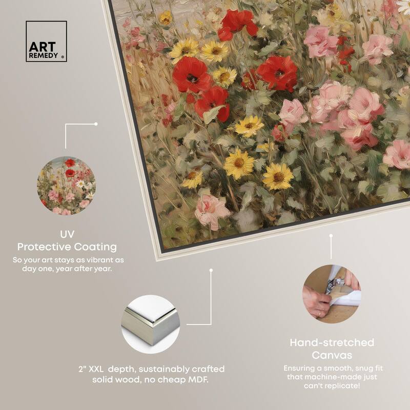 Misty Ocean Field II Canvas by Art Remedy