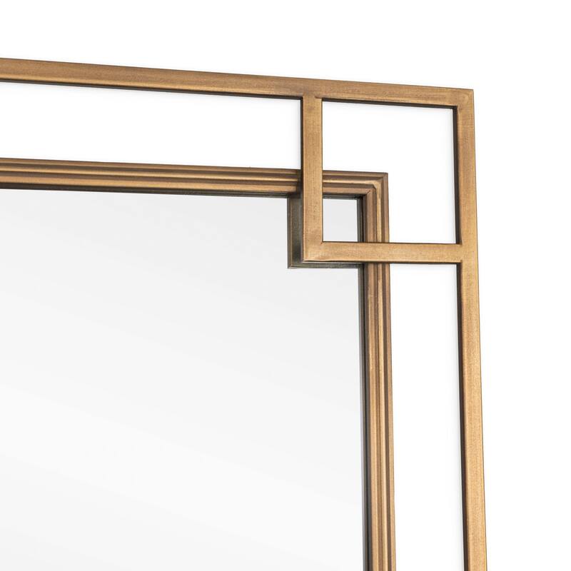 Mavis 22" Square Metal Wall Mirror, Bronze - 22 x 22