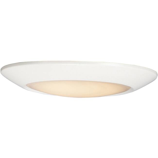 Maxim 57633WT Diverse 6" Wide LED Flush Mount Bowl Ceiling Fixture - White
