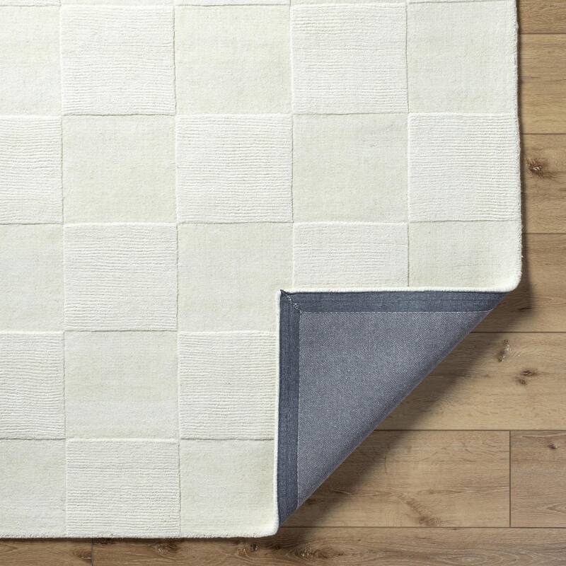 Nathan Casual Solid Color Wool Area Rug