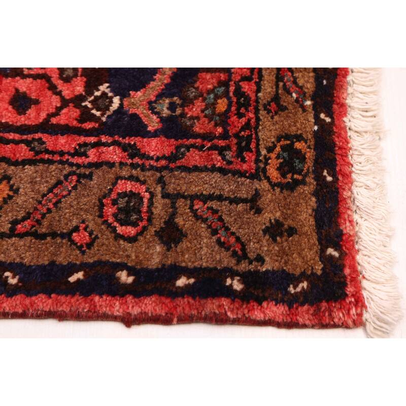 ECARPETGALLERY Hand-knotted Andelz Red Wool Rug - 3'3 x 9'8