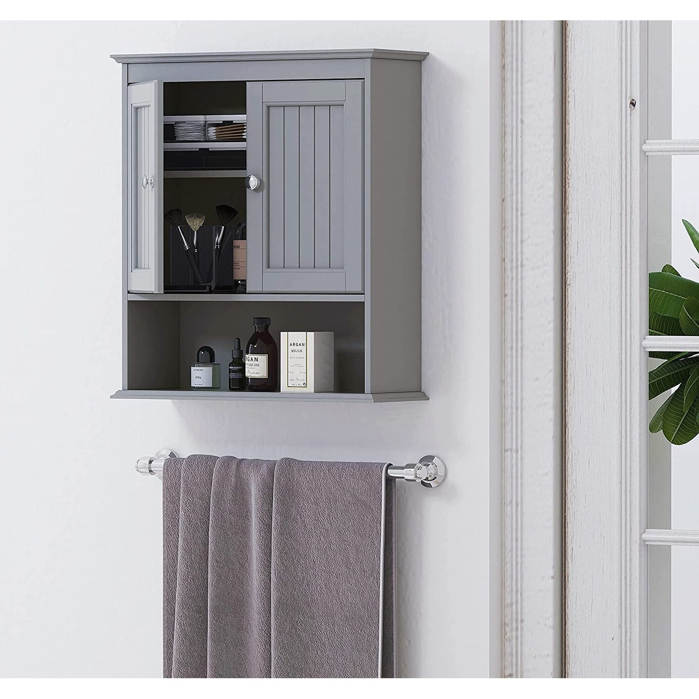 Towel storage cabinet outlet