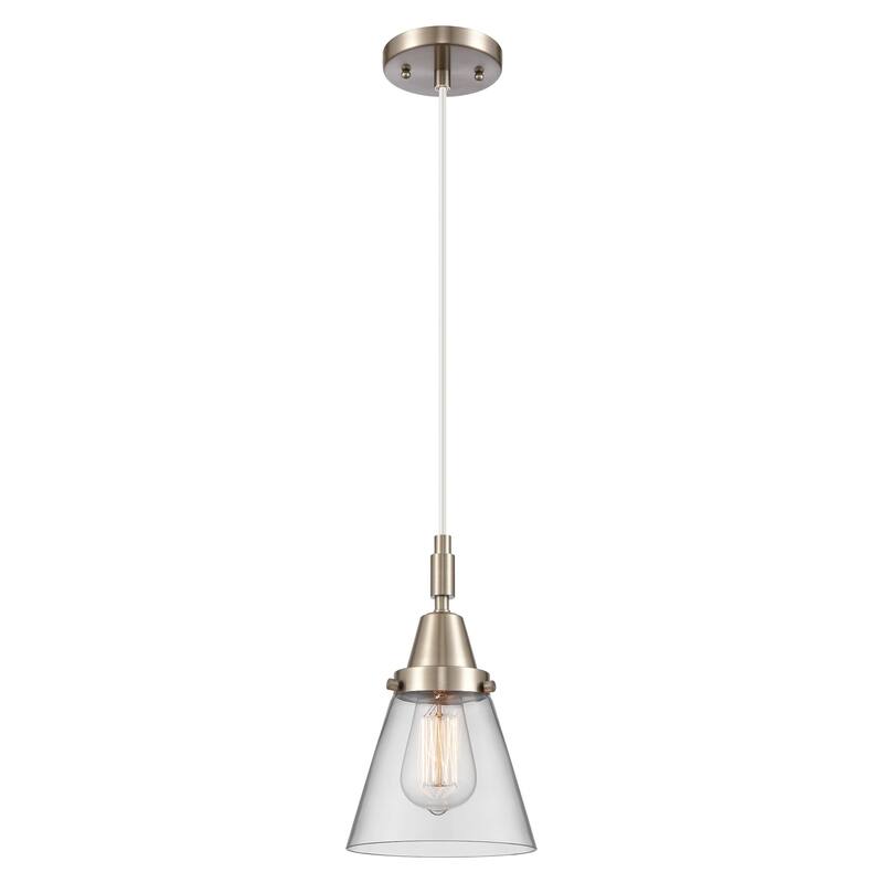 Innovations Lighting 447-1P-G62 Cone 6" Wide Mini Pendant with Clear