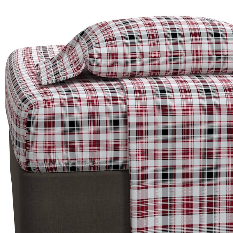 Color Sense Cotton Double Brushed and Extra Warm Flannel Sheet Set
